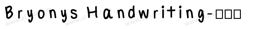 Bryonys Handwriting字体转换